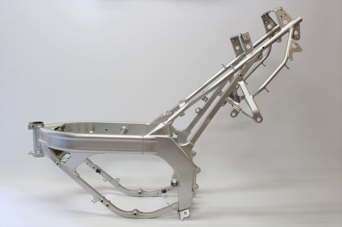 スズキRG125フレーム塗装：ダイヤモンドコーティング