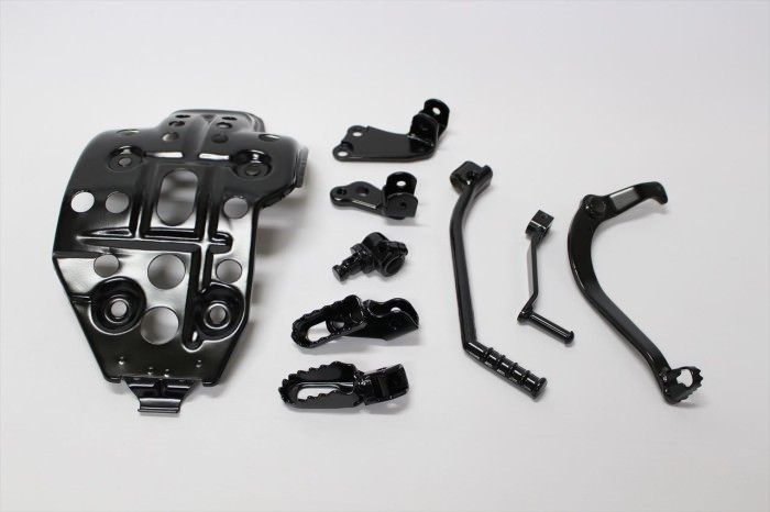 ヤマハBW200シートベース等塗装：パウダーコート