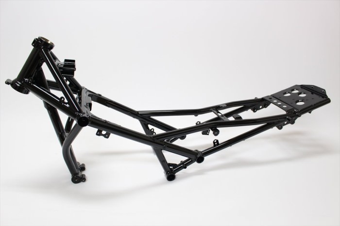 スズキグース250フレーム塗装：パウダーコート