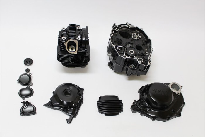 ヤマハBW200エンジン塗装：エンジン専用耐熱塗装ST9000