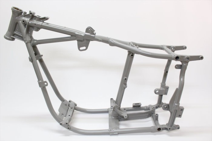 ハーレーダビッドソンフレーム塗装：パウダーコート