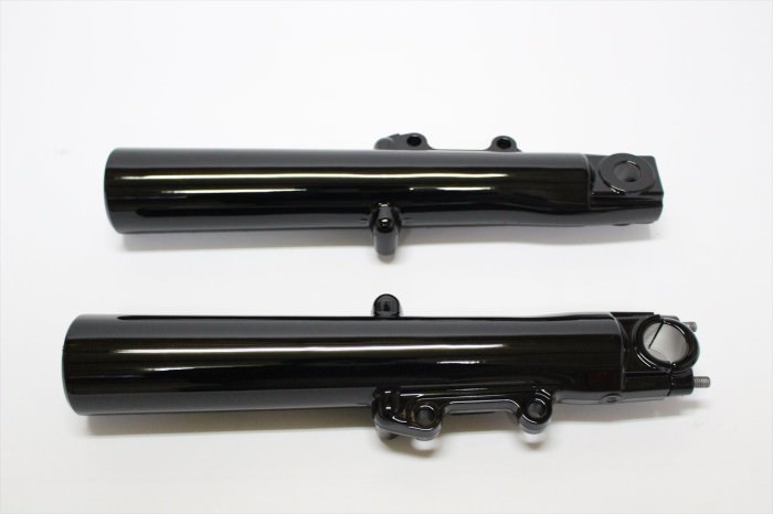 ハーレーダビッドソンアウターチューブ塗装：ダイヤモンドコーティング