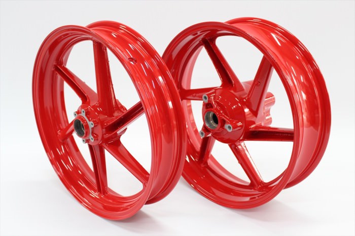 ホンダNSホイール塗装：パウダーコート