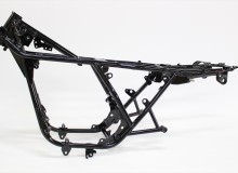 カワサキKH400フレーム塗装：パウダーコート