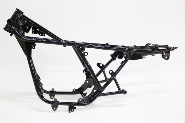 カワサキKH400フレーム塗装：パウダーコート