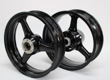 純正ホイール塗装：パウダーコート半艶ブラック