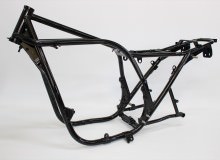 カワサキZ400FXフレーム塗装：ダイヤモンドコーティング