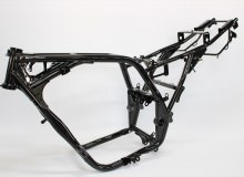 ヤマハXJR1200フレーム塗装：ダイヤモンドコーティング