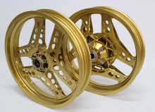 ホンダCB1100Rホイール塗装：ダイヤモンドコーティング調色塗装