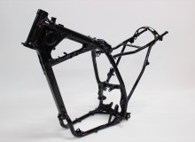 ホンダXR600フレーム塗装：パウダーコート