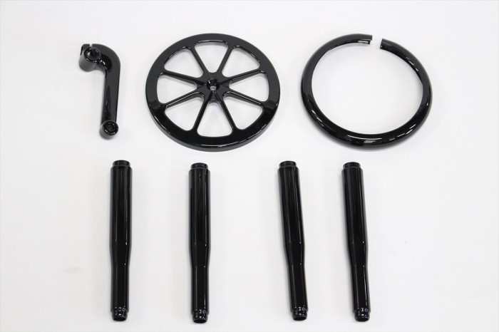 ハーレーダビッドソンプッシュロッド等塗装：ダイヤモンドコーティング