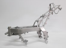 ホンダNSR50フレーム塗装：パウダーコートシルバーメタリック