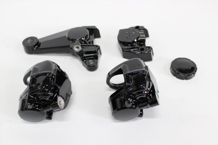 カワサキZ400FXキャリパー等塗装：ダイヤモンドコーティング