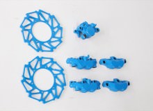 ホンダCBR1000RRキャリパー等塗装：ダイヤモンドコーティング