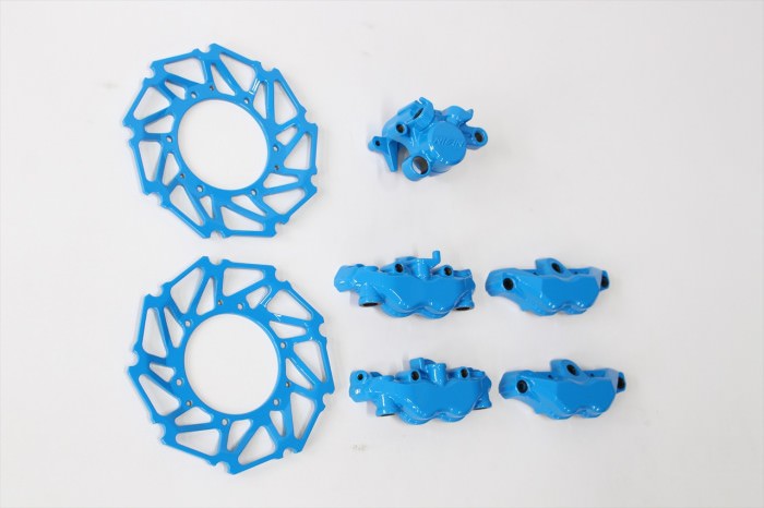 ホンダCBR1000RRキャリパー等塗装：ダイヤモンドコーティング