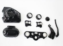 ハーレーダビッドソンエンジンカバー類塗装：ダイヤモンドコーティング