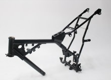 ヤマハTTR125フレーム塗装：パウダーコート