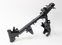 ホンダMT50ホッパーフレーム塗装：ダイヤモンドコーティング