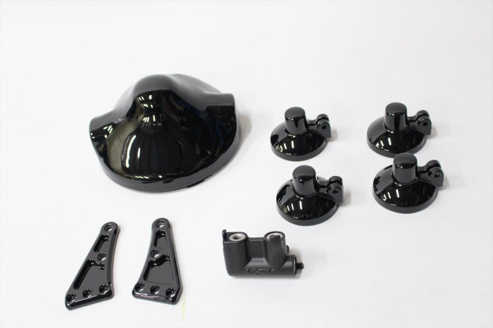 カワサキゼファー1100メーターケース等塗装：パウダーコート