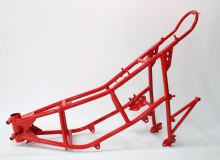 DUCATI650SLフレーム等塗装：パウダーコート