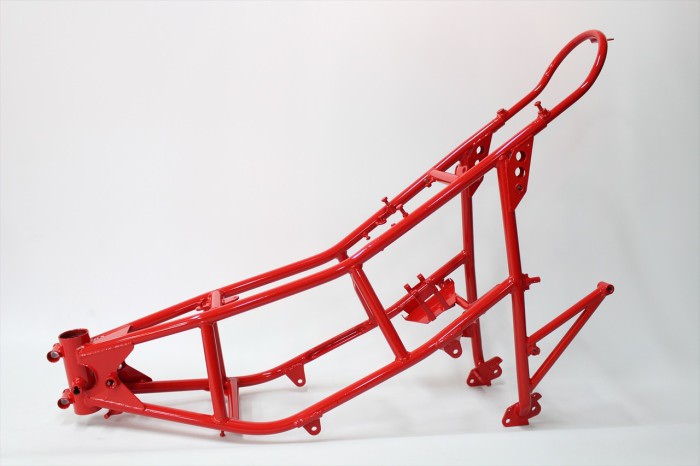 DUCATI650SLフレーム等塗装：パウダーコート