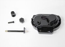 ハーレーダビッドソンエンジンカバー、ステー塗装：ダイヤモンドコーティング