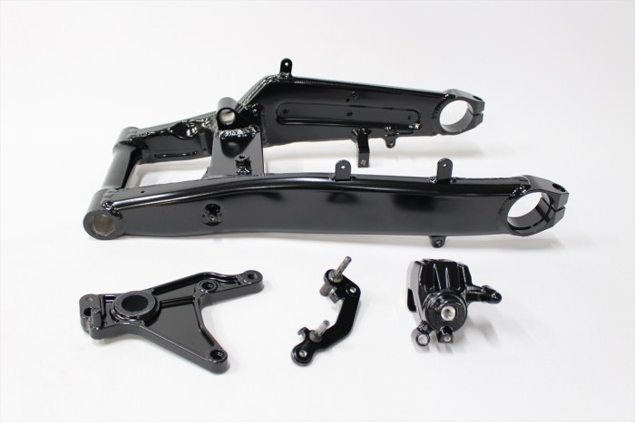 ホンダCBR650Fスイングアーム塗装：パウダーコート