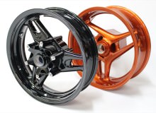 バイクホイール塗装：ダイヤモンドコーティング、パウダーコート