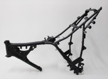 ヤマハTW200フレーム塗装：パウダーコート