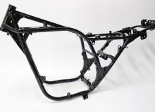 カワサキZフレーム塗装：パウダーコート艶ありブラック