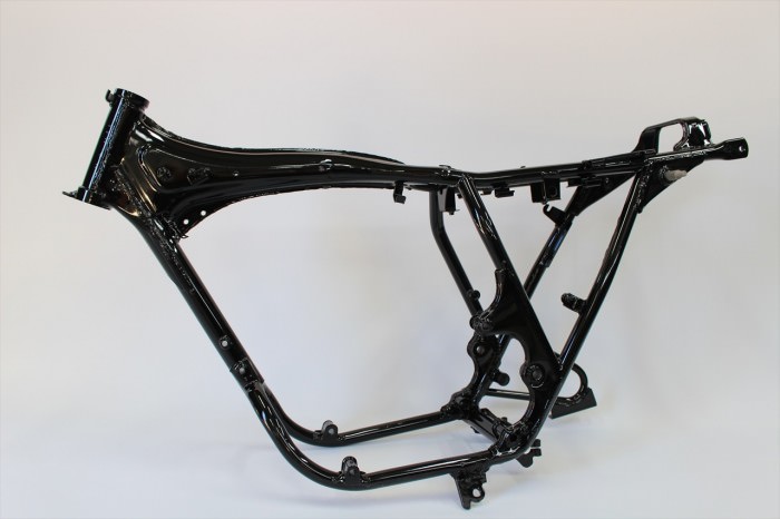 ホンダCB400Fフレーム塗装：パウダーコート